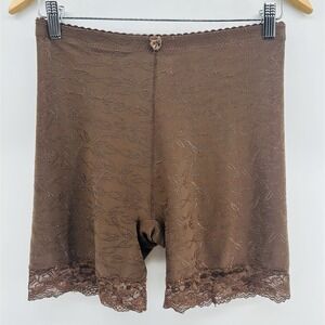 VTG Delta Burke French Knickers Sz 7 Lace High Waist Flower Second Skin PP23